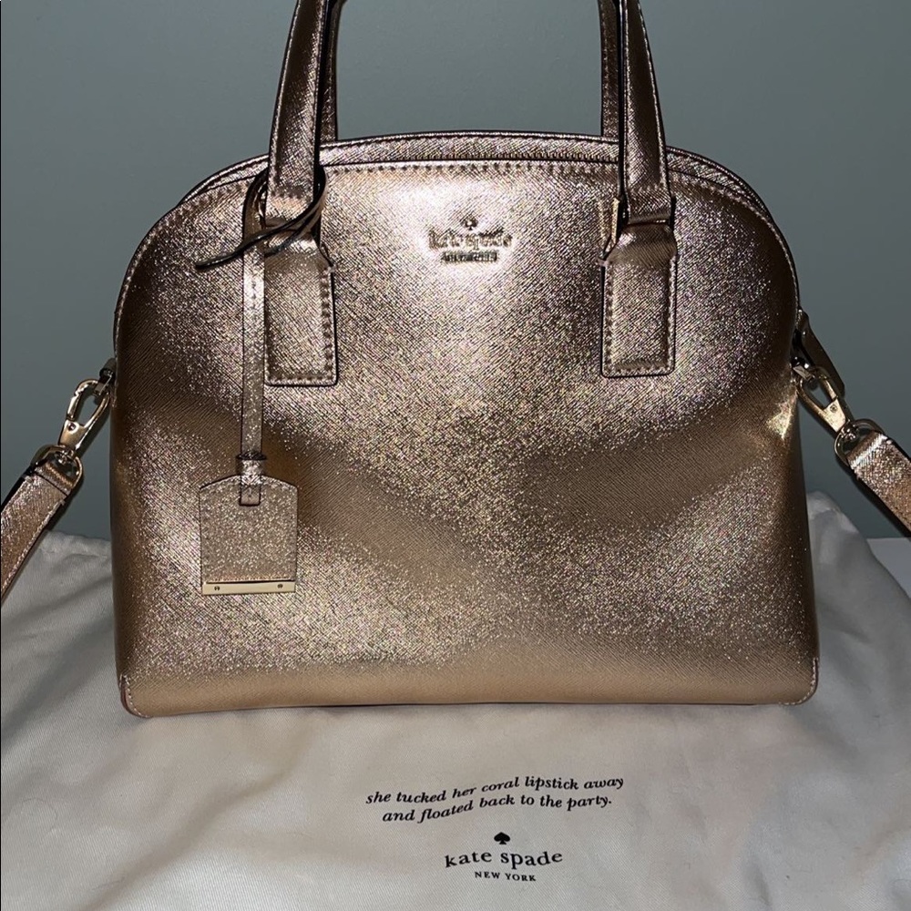 Rose gold cameron street Lottie bag